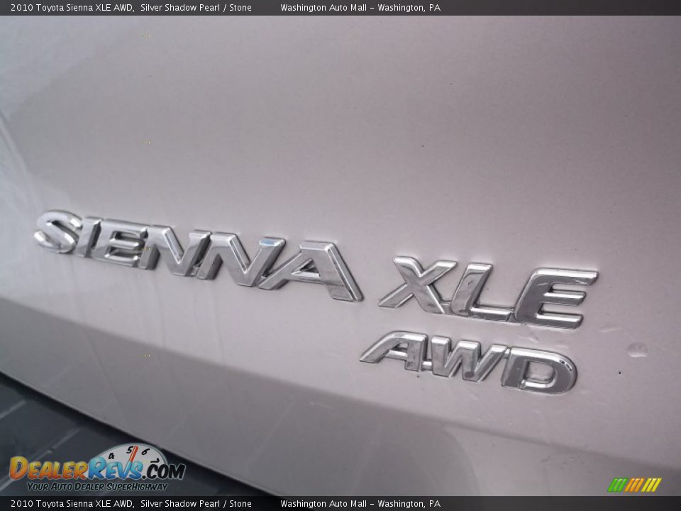 2010 Toyota Sienna XLE AWD Silver Shadow Pearl / Stone Photo #9