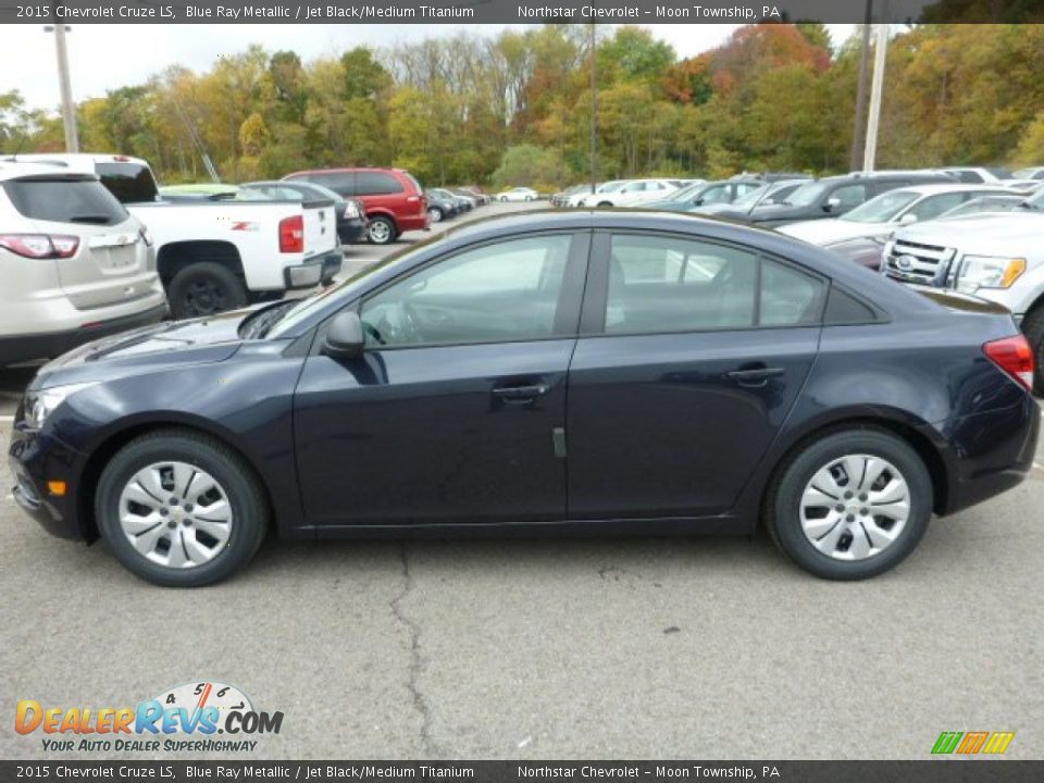 2015 Chevrolet Cruze LS Blue Ray Metallic / Jet Black/Medium Titanium Photo #2