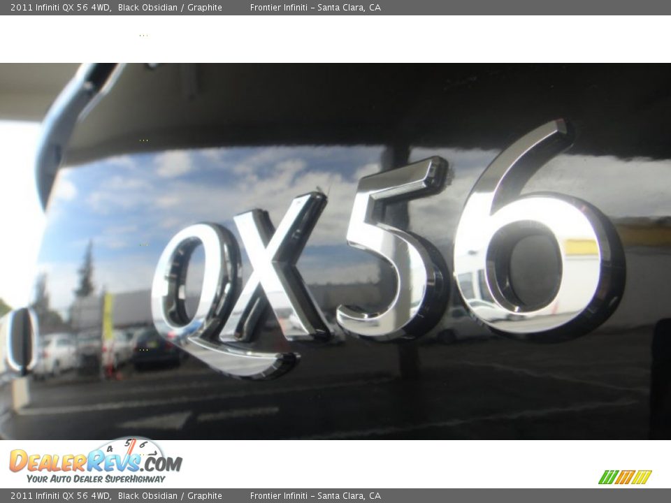 2011 Infiniti QX 56 4WD Black Obsidian / Graphite Photo #25
