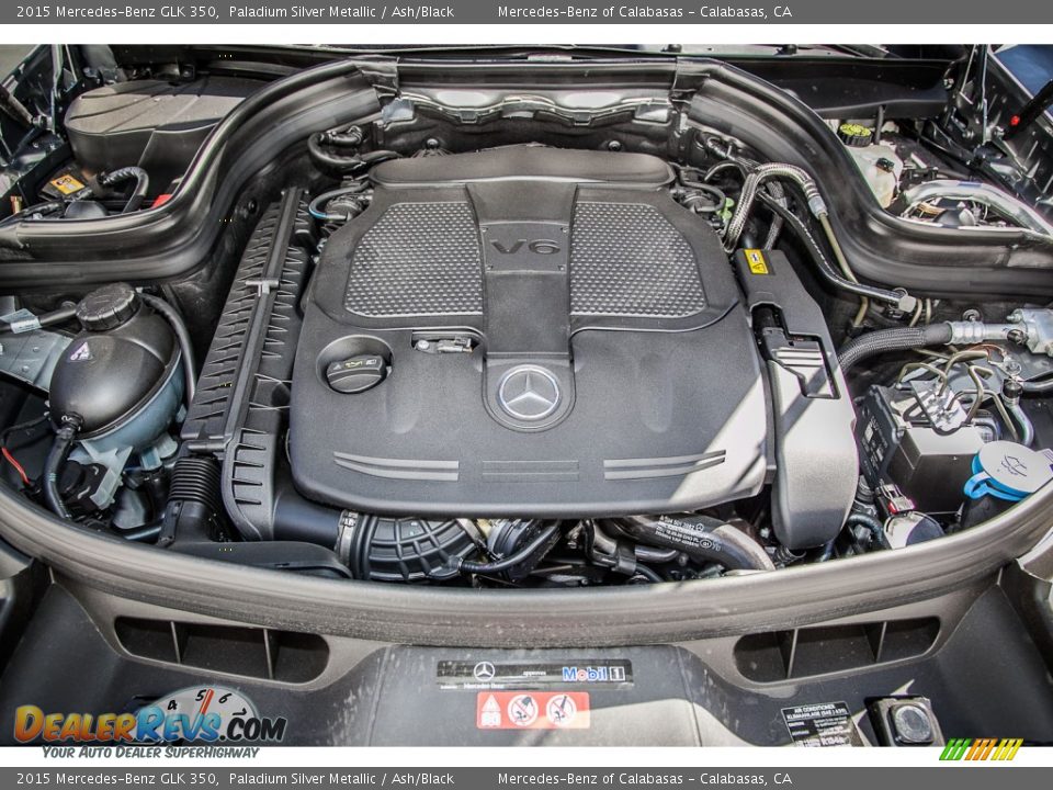 2015 Mercedes-Benz GLK 350 Paladium Silver Metallic / Ash/Black Photo #9