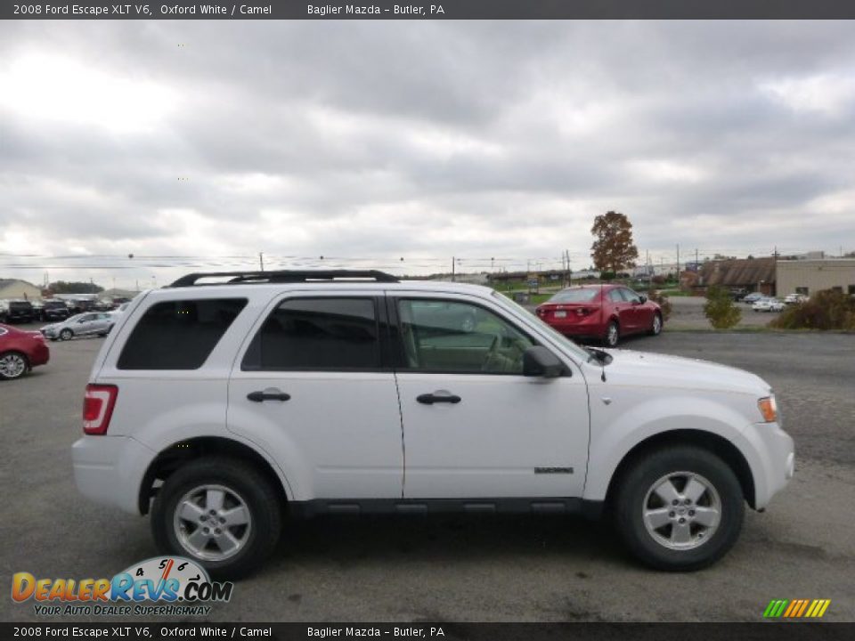 2008 Ford Escape XLT V6 Oxford White / Camel Photo #4