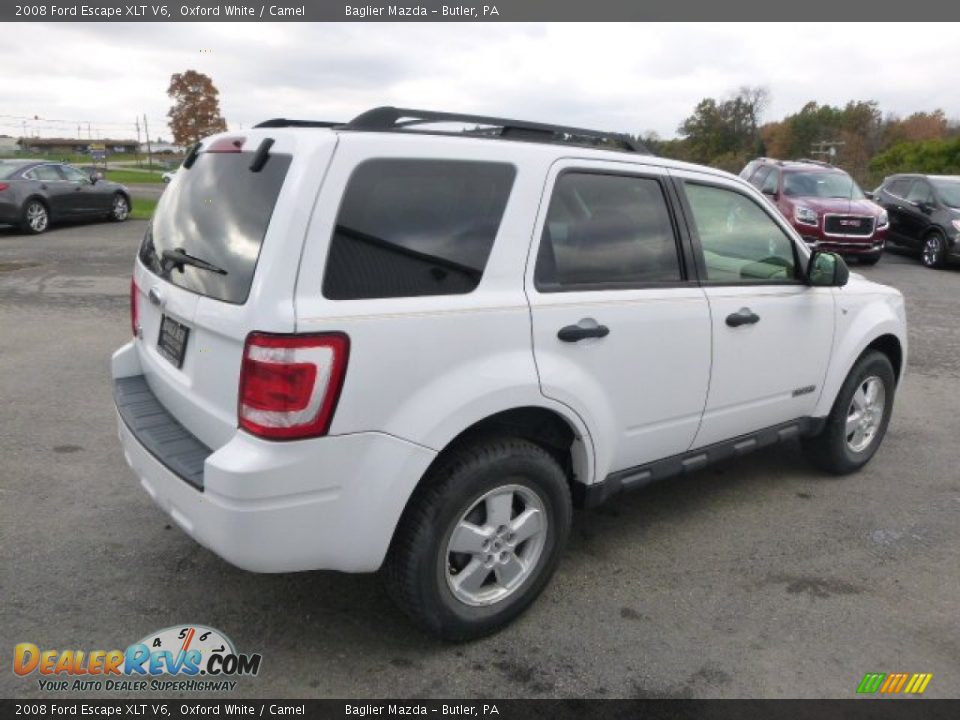 2008 Ford Escape XLT V6 Oxford White / Camel Photo #5