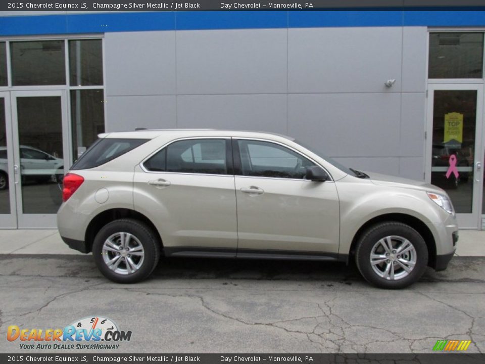 2015 Chevrolet Equinox LS Champagne Silver Metallic / Jet Black Photo #2