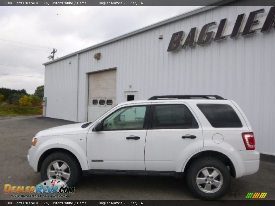 2008 Ford Escape XLT V6 Oxford White / Camel Photo #8