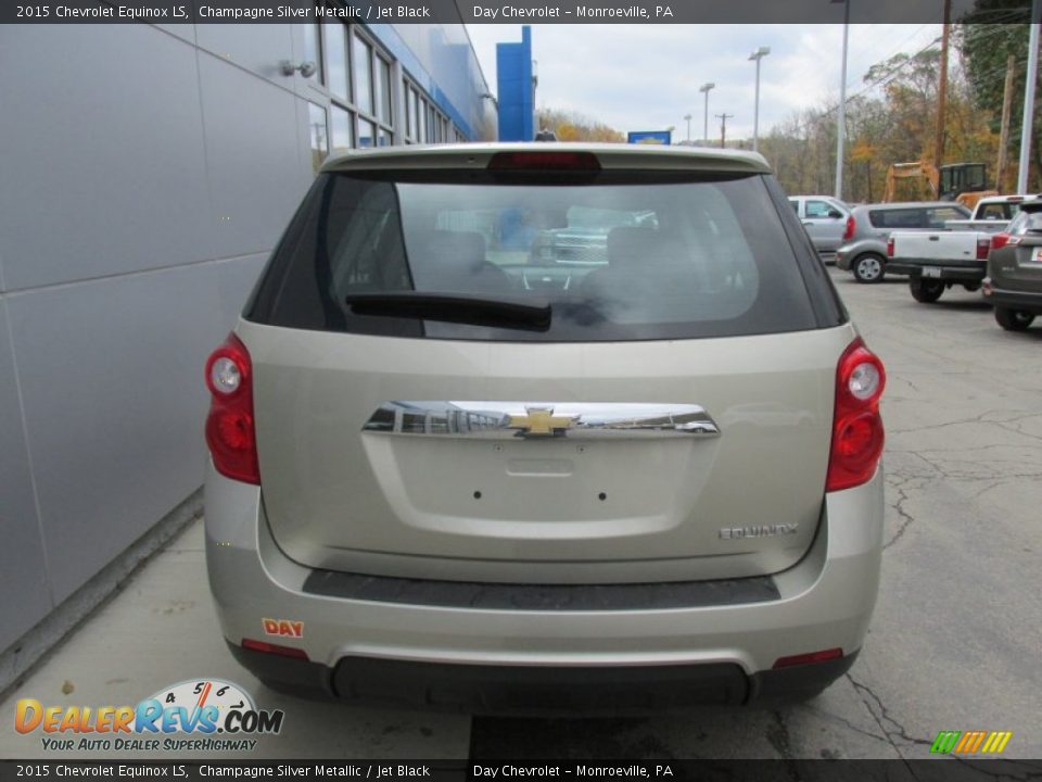 2015 Chevrolet Equinox LS Champagne Silver Metallic / Jet Black Photo #5