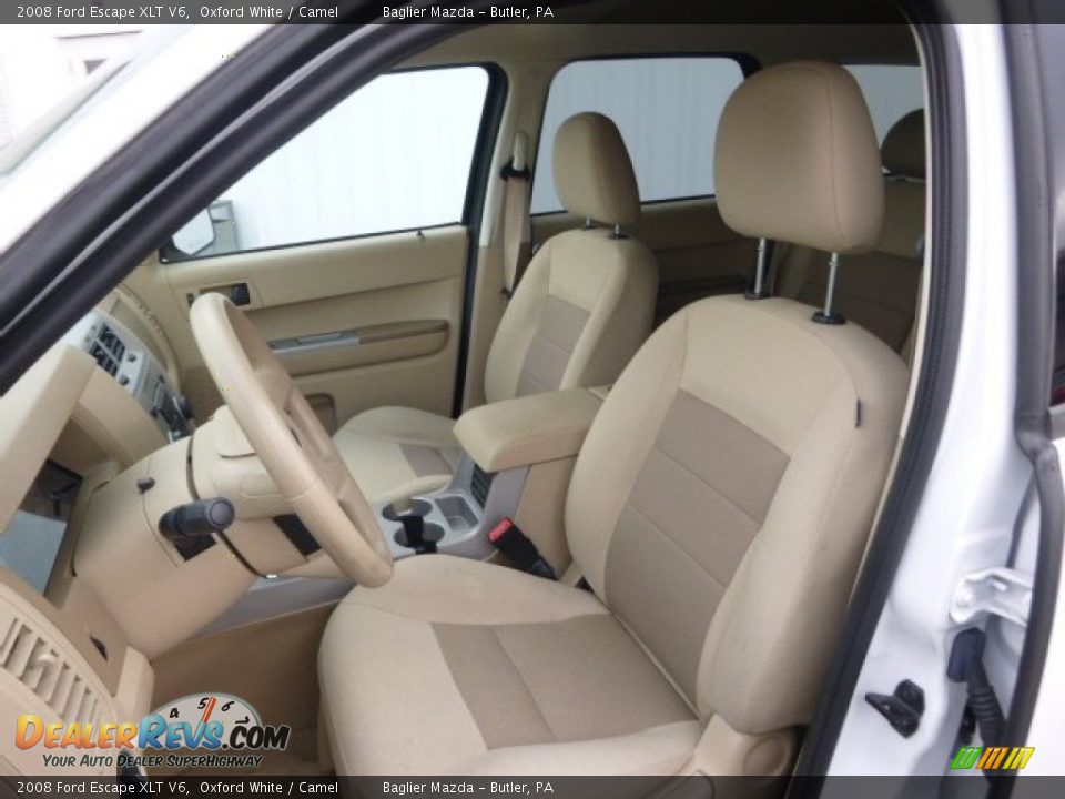 2008 Ford Escape XLT V6 Oxford White / Camel Photo #10