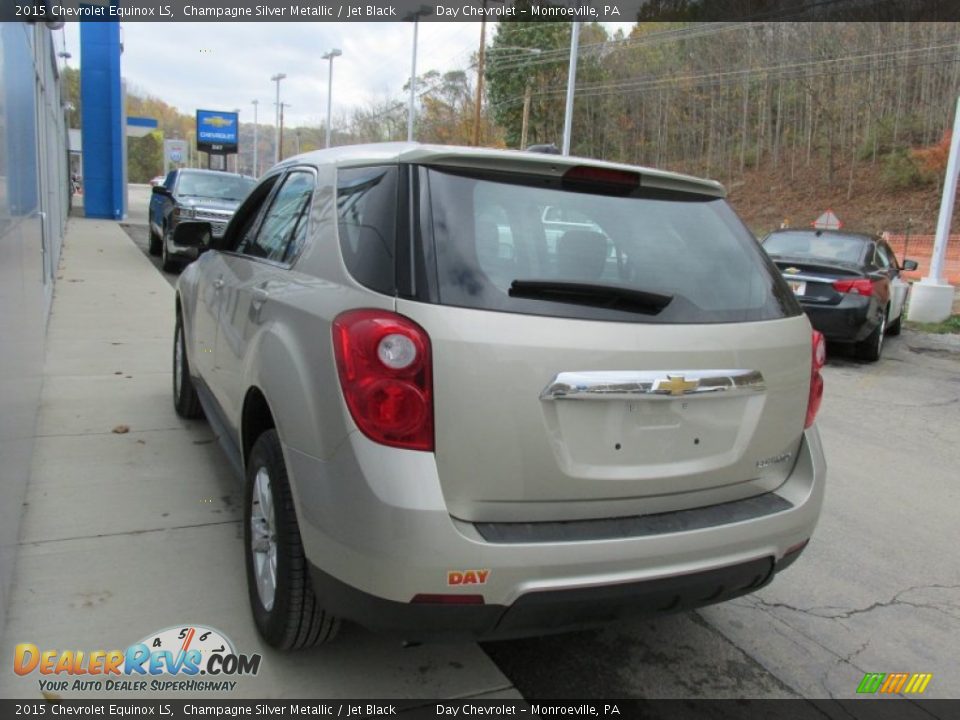 2015 Chevrolet Equinox LS Champagne Silver Metallic / Jet Black Photo #6