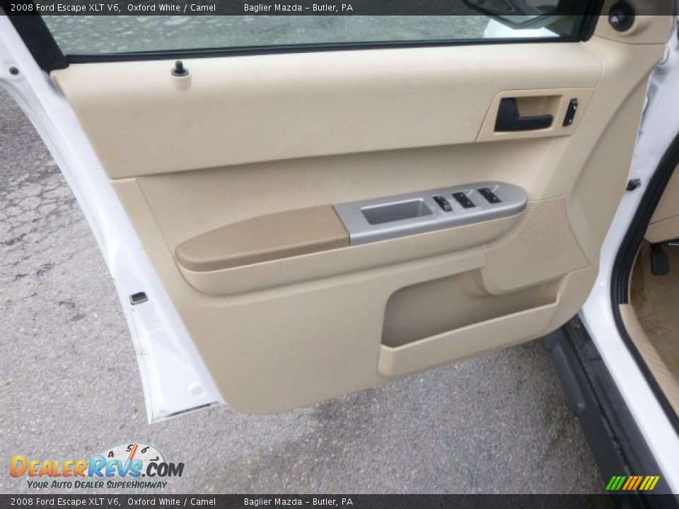 2008 Ford Escape XLT V6 Oxford White / Camel Photo #11