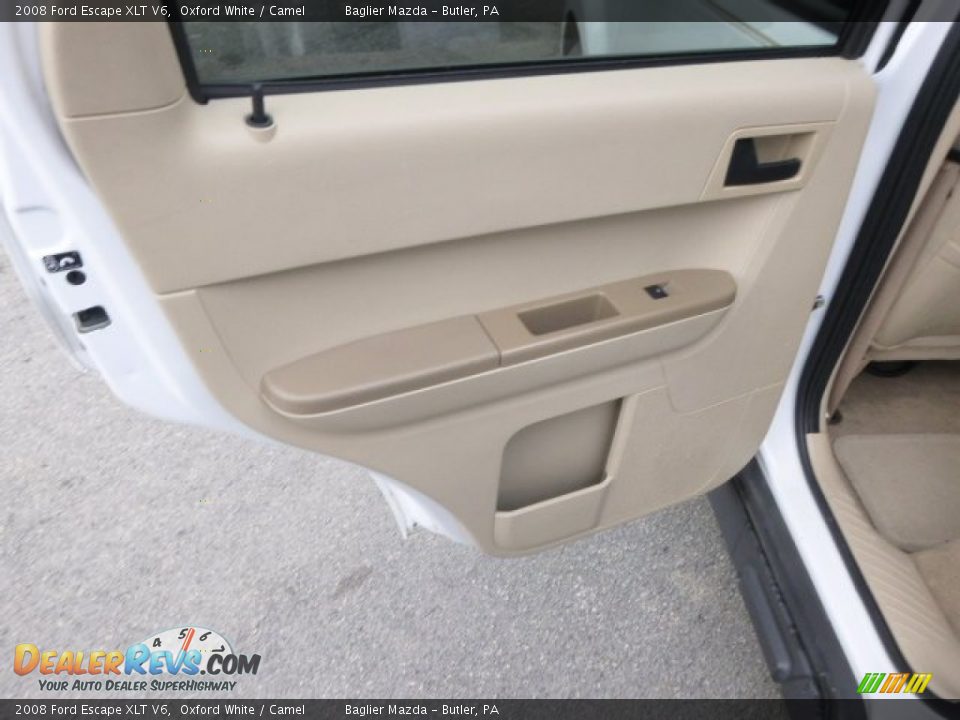 2008 Ford Escape XLT V6 Oxford White / Camel Photo #13
