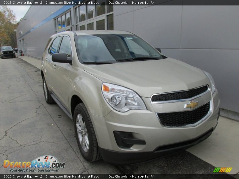 2015 Chevrolet Equinox LS Champagne Silver Metallic / Jet Black Photo #9