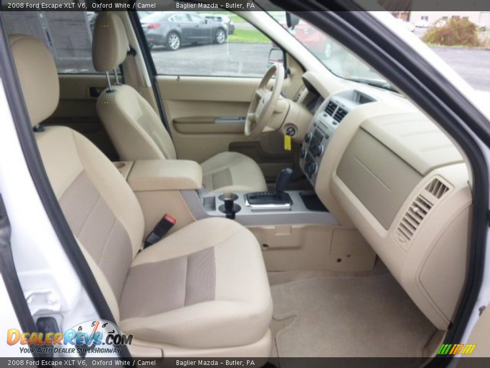 2008 Ford Escape XLT V6 Oxford White / Camel Photo #17