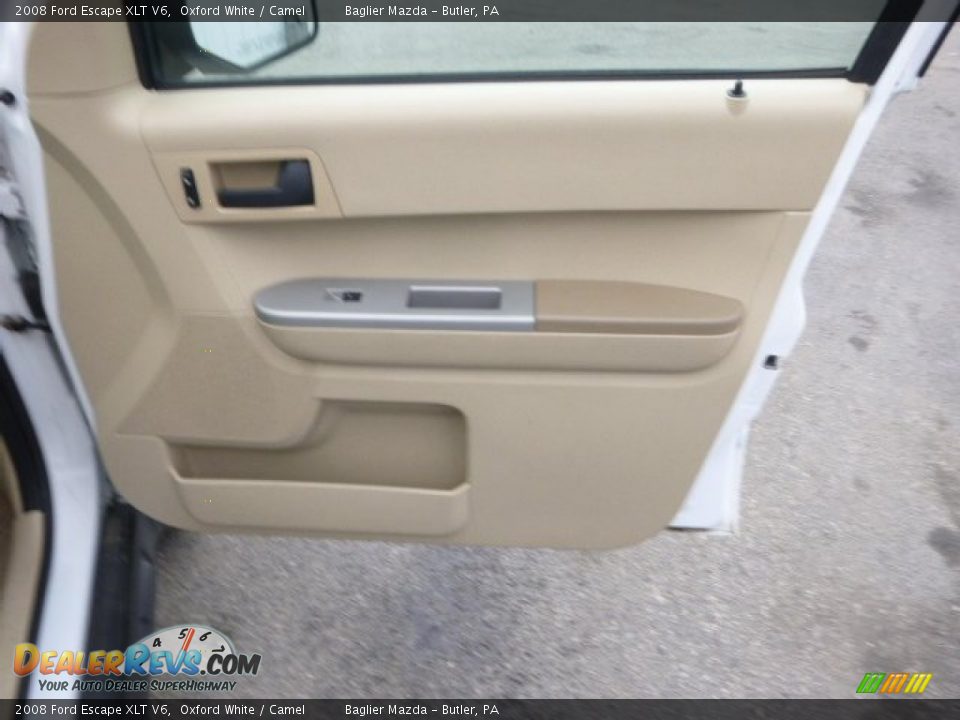 2008 Ford Escape XLT V6 Oxford White / Camel Photo #18