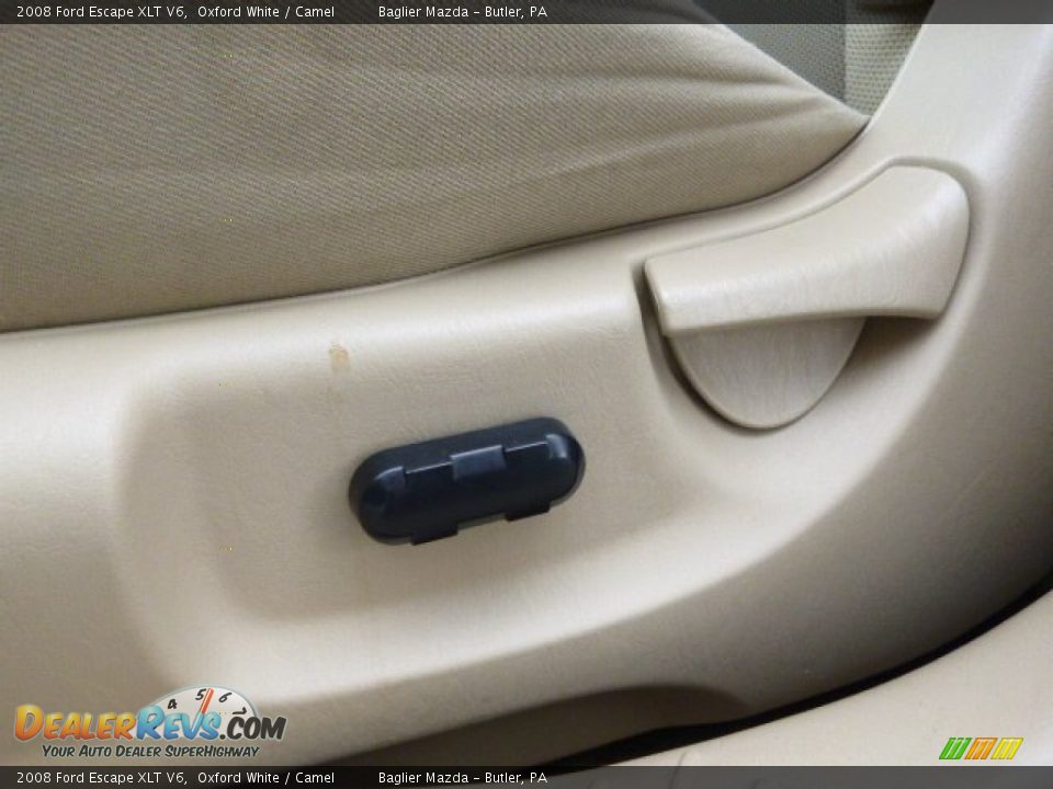 2008 Ford Escape XLT V6 Oxford White / Camel Photo #20