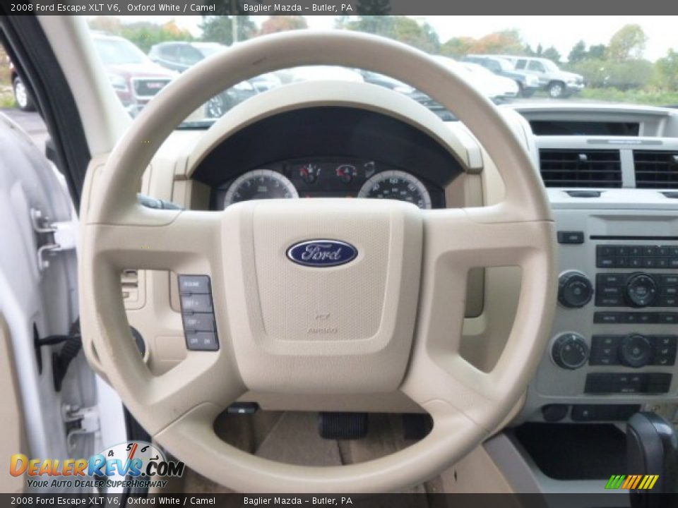 2008 Ford Escape XLT V6 Oxford White / Camel Photo #23