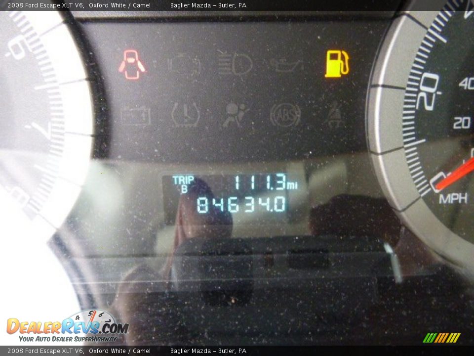 2008 Ford Escape XLT V6 Oxford White / Camel Photo #24