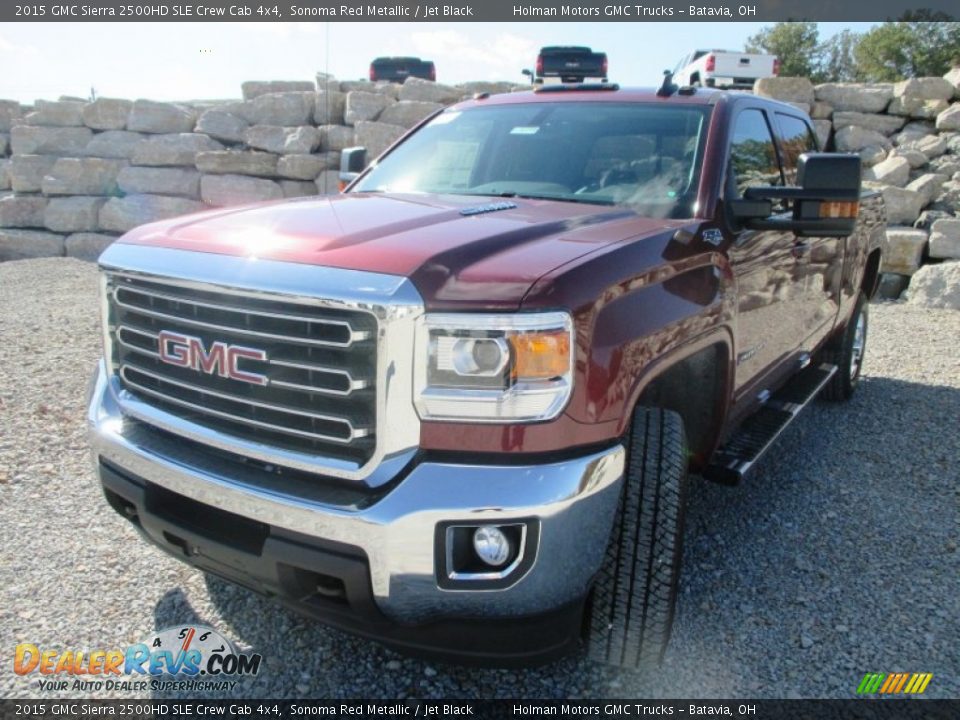 2015 GMC Sierra 2500HD SLE Crew Cab 4x4 Sonoma Red Metallic / Jet Black Photo #2