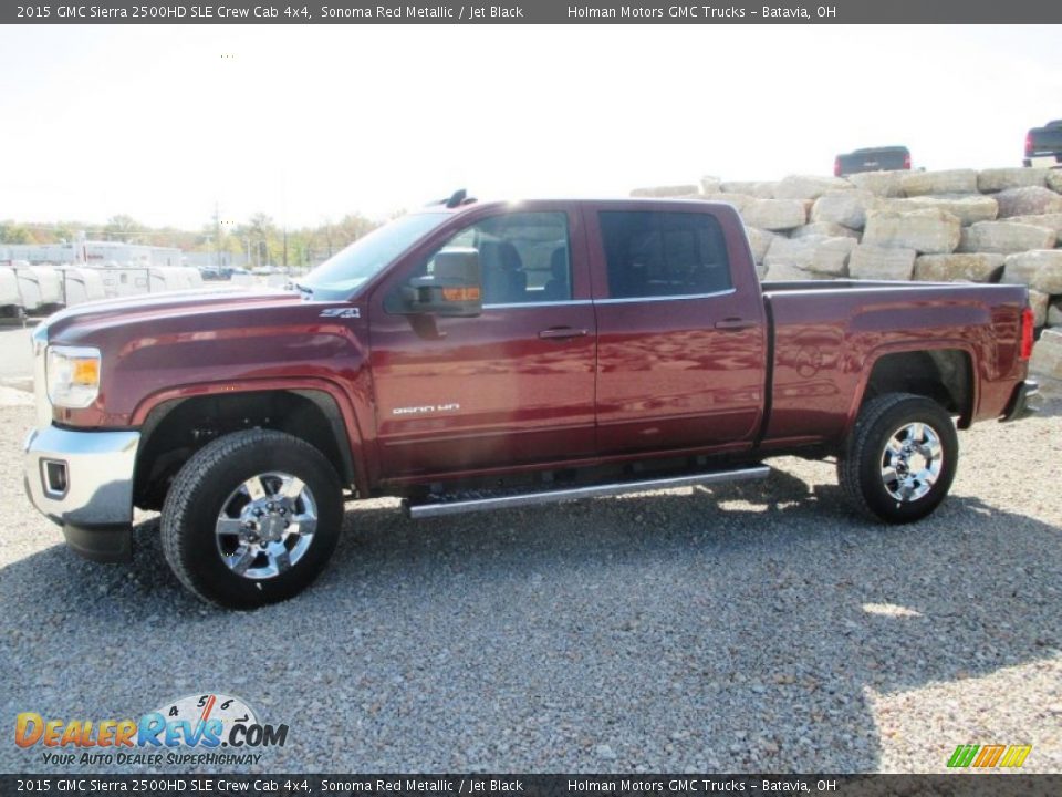 2015 GMC Sierra 2500HD SLE Crew Cab 4x4 Sonoma Red Metallic / Jet Black Photo #3