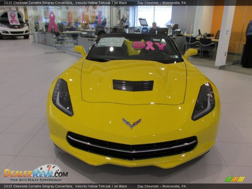 2015 Chevrolet Corvette Stingray Convertible Velocity Yellow Tintcoat / Jet Black Photo #9