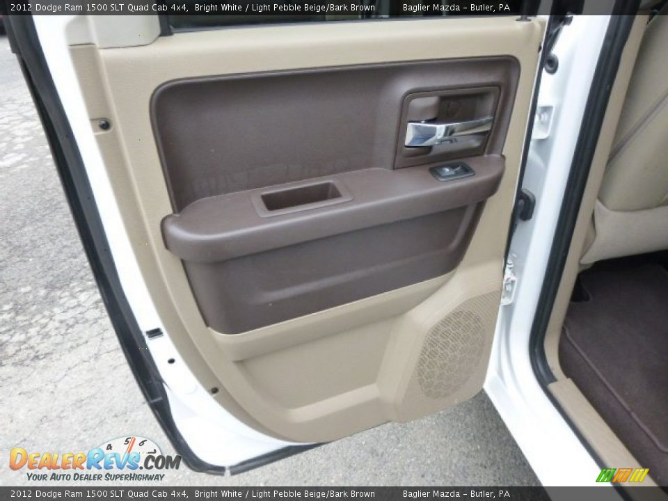 2012 Dodge Ram 1500 SLT Quad Cab 4x4 Bright White / Light Pebble Beige/Bark Brown Photo #13
