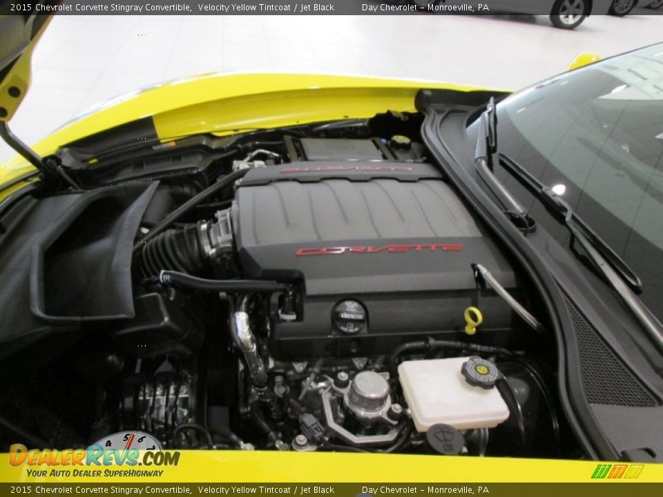 2015 Chevrolet Corvette Stingray Convertible Velocity Yellow Tintcoat / Jet Black Photo #11