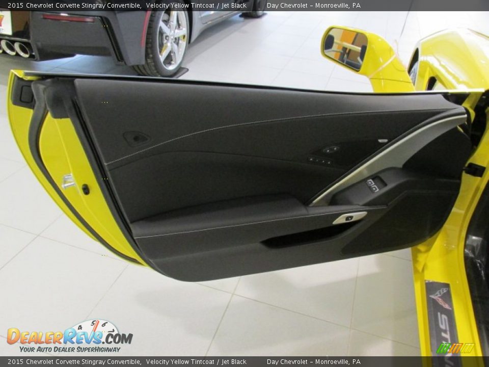 2015 Chevrolet Corvette Stingray Convertible Velocity Yellow Tintcoat / Jet Black Photo #12