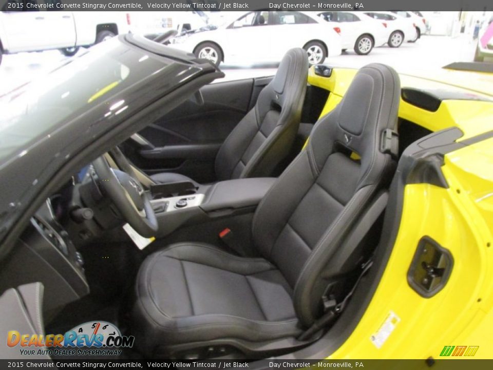2015 Chevrolet Corvette Stingray Convertible Velocity Yellow Tintcoat / Jet Black Photo #13