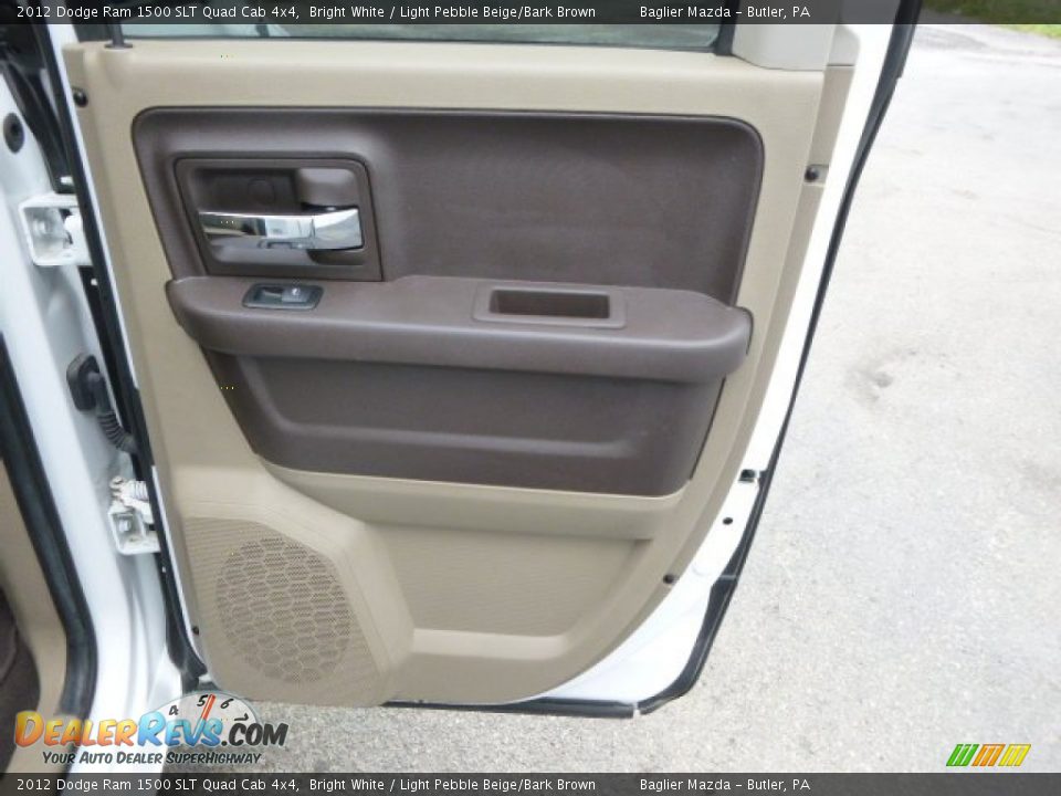 2012 Dodge Ram 1500 SLT Quad Cab 4x4 Bright White / Light Pebble Beige/Bark Brown Photo #16
