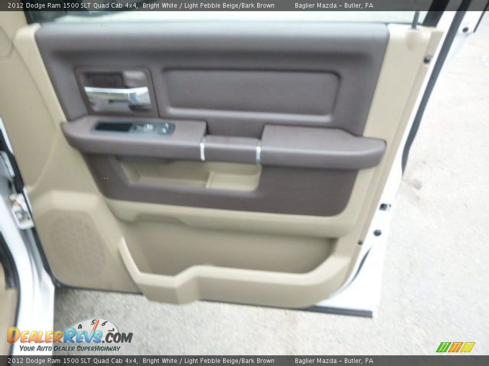 2012 Dodge Ram 1500 SLT Quad Cab 4x4 Bright White / Light Pebble Beige/Bark Brown Photo #18