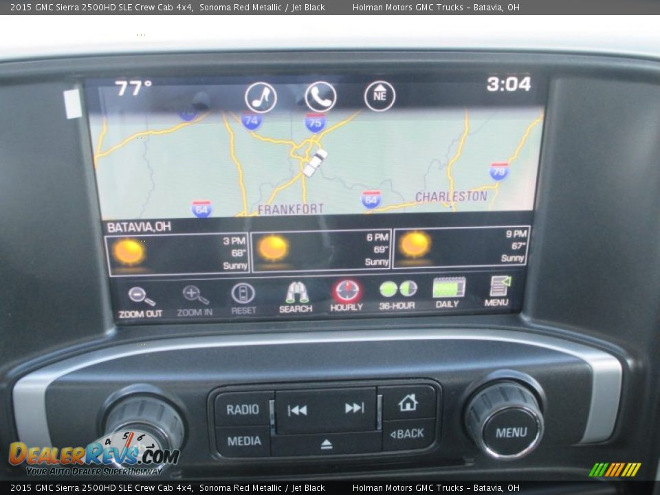 2015 GMC Sierra 2500HD SLE Crew Cab 4x4 Sonoma Red Metallic / Jet Black Photo #15