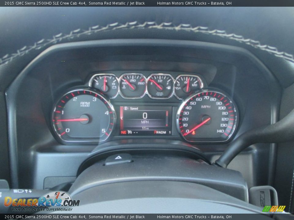 2015 GMC Sierra 2500HD SLE Crew Cab 4x4 Sonoma Red Metallic / Jet Black Photo #27