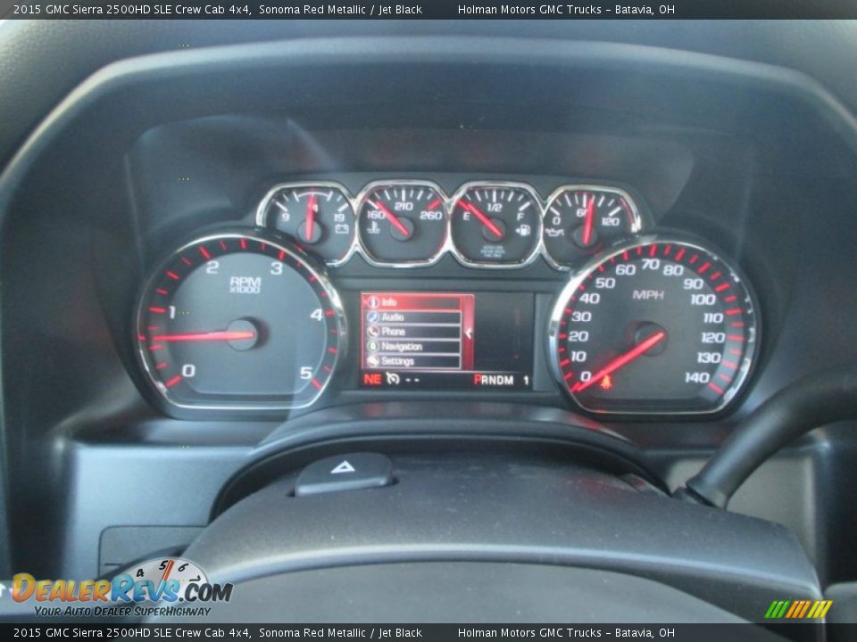 2015 GMC Sierra 2500HD SLE Crew Cab 4x4 Sonoma Red Metallic / Jet Black Photo #28