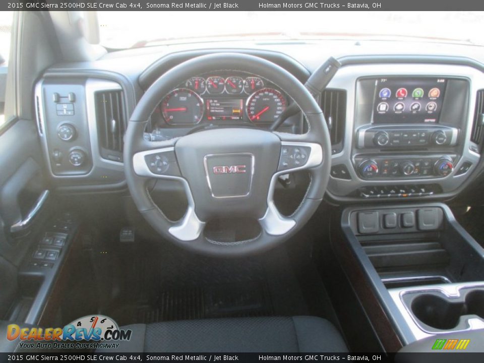2015 GMC Sierra 2500HD SLE Crew Cab 4x4 Sonoma Red Metallic / Jet Black Photo #36