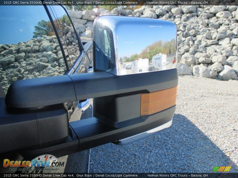 2015 GMC Sierra 3500HD Denali Crew Cab 4x4 Onyx Black / Denali Cocoa/Light Cashmere Photo #6