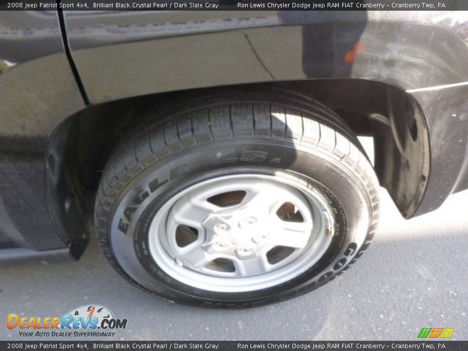 2008 Jeep Patriot Sport 4x4 Brilliant Black Crystal Pearl / Dark Slate Gray Photo #9