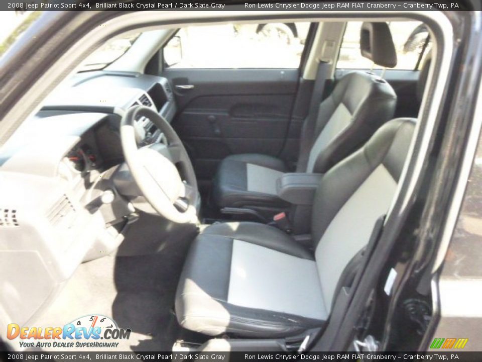 2008 Jeep Patriot Sport 4x4 Brilliant Black Crystal Pearl / Dark Slate Gray Photo #10