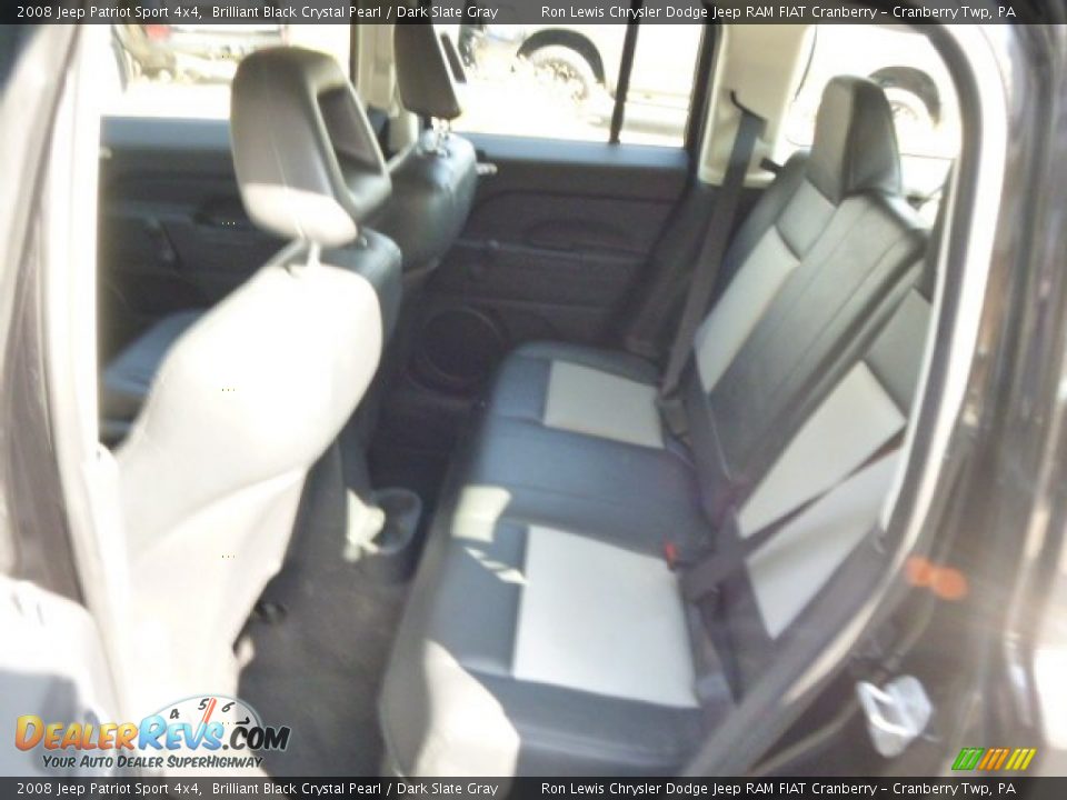 2008 Jeep Patriot Sport 4x4 Brilliant Black Crystal Pearl / Dark Slate Gray Photo #12