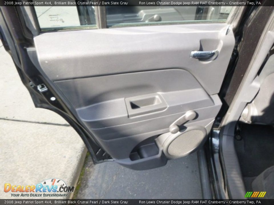 2008 Jeep Patriot Sport 4x4 Brilliant Black Crystal Pearl / Dark Slate Gray Photo #13