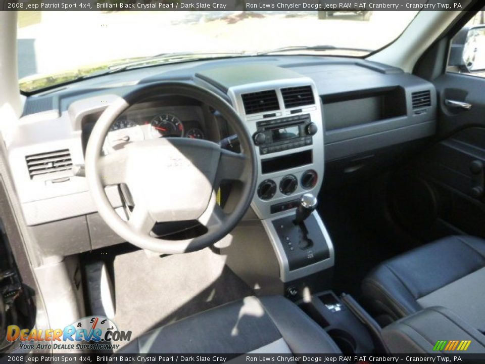 2008 Jeep Patriot Sport 4x4 Brilliant Black Crystal Pearl / Dark Slate Gray Photo #14