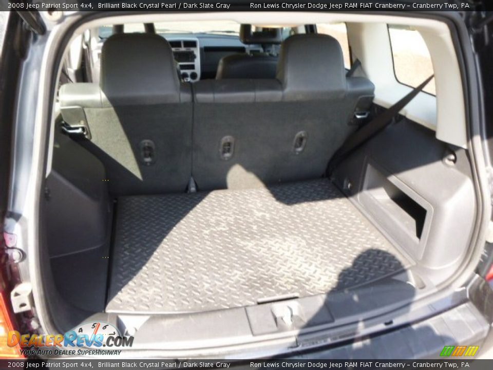 2008 Jeep Patriot Sport 4x4 Brilliant Black Crystal Pearl / Dark Slate Gray Photo #15