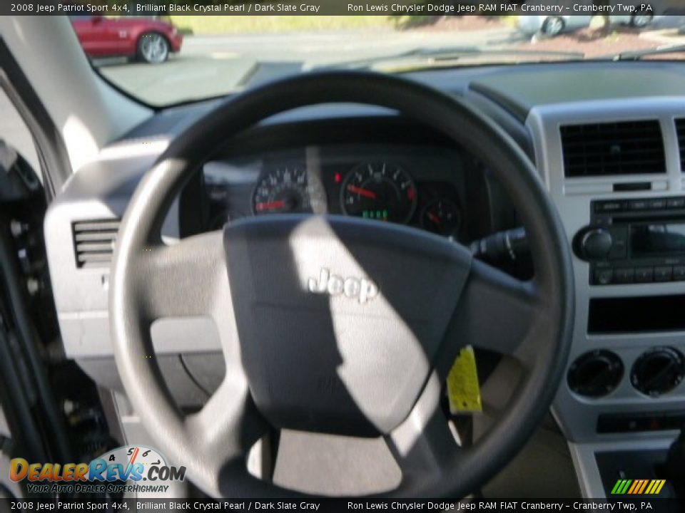 2008 Jeep Patriot Sport 4x4 Brilliant Black Crystal Pearl / Dark Slate Gray Photo #18