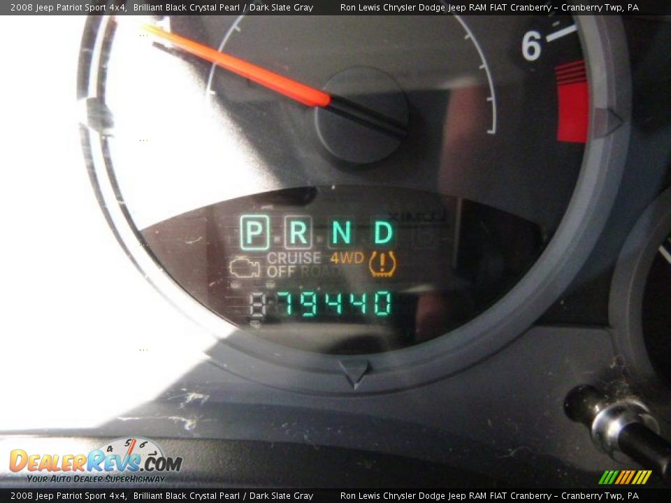 2008 Jeep Patriot Sport 4x4 Brilliant Black Crystal Pearl / Dark Slate Gray Photo #19