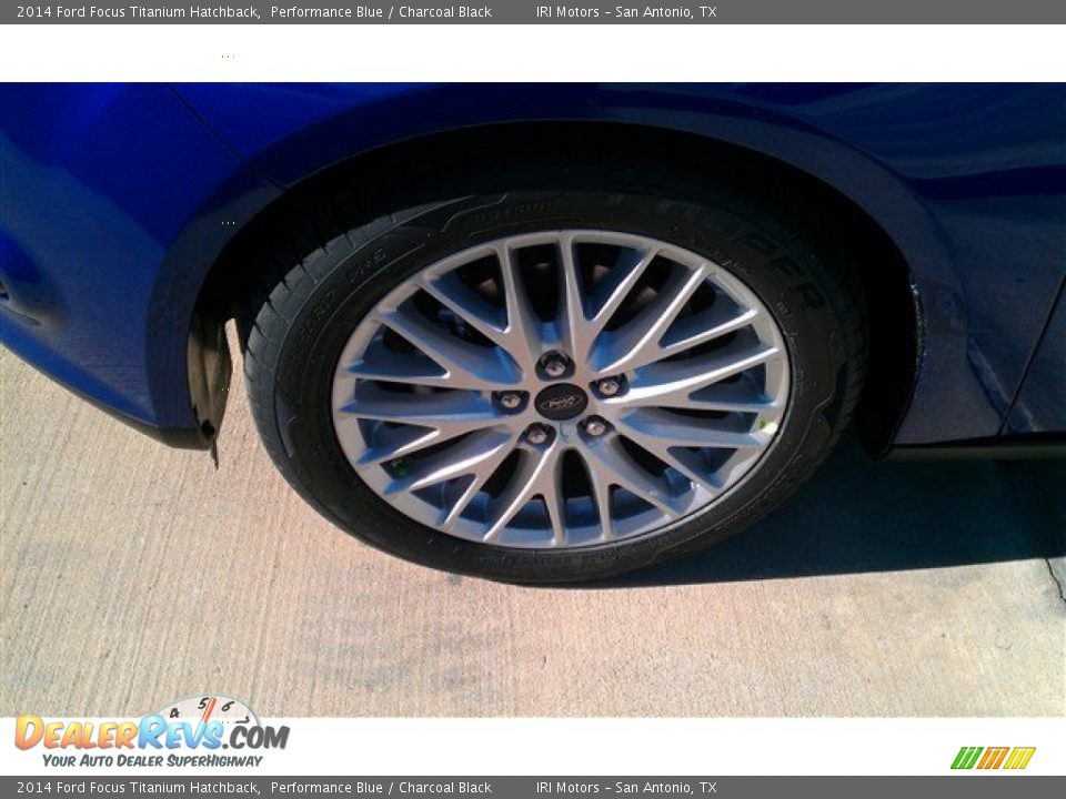 2014 Ford Focus Titanium Hatchback Performance Blue / Charcoal Black Photo #3