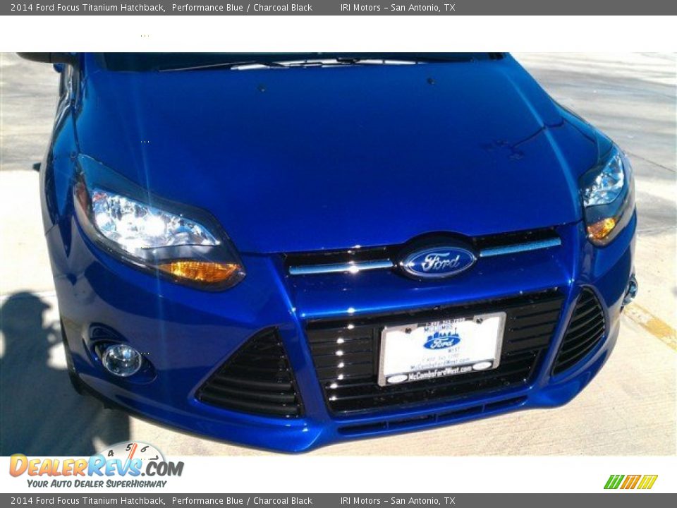 2014 Ford Focus Titanium Hatchback Performance Blue / Charcoal Black Photo #4