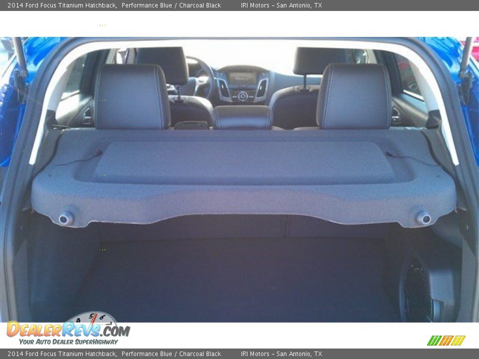 2014 Ford Focus Titanium Hatchback Performance Blue / Charcoal Black Photo #13