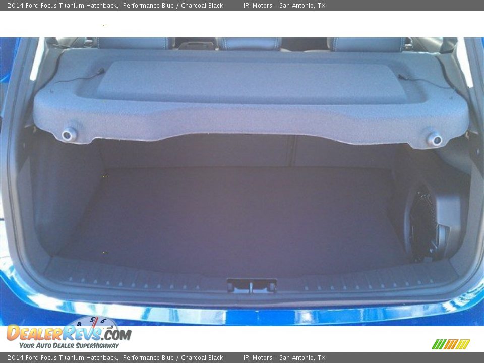 2014 Ford Focus Titanium Hatchback Performance Blue / Charcoal Black Photo #14