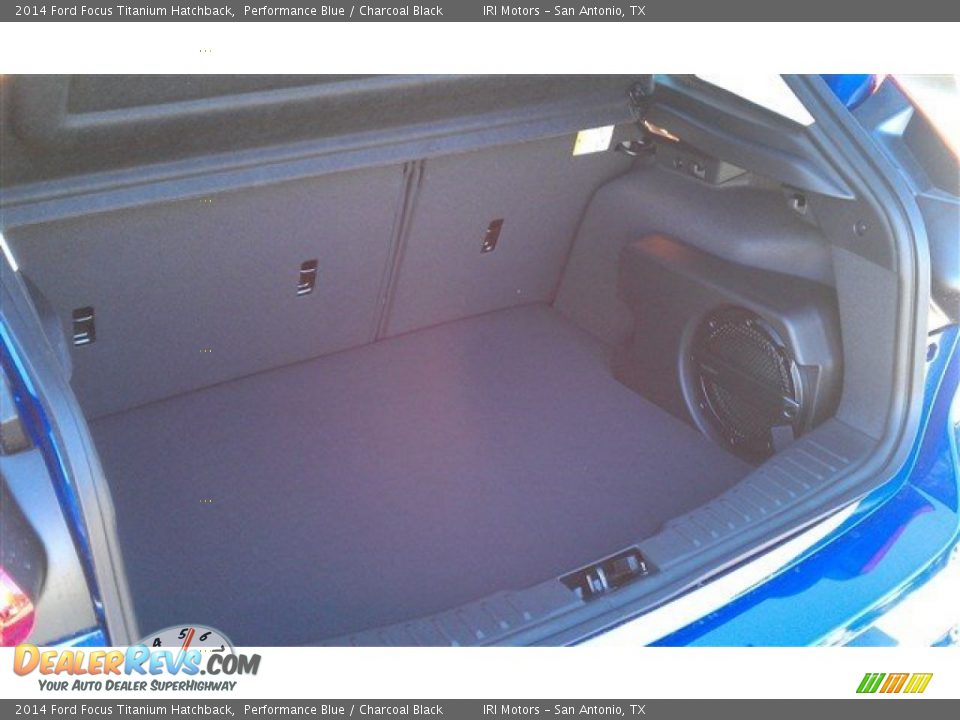 2014 Ford Focus Titanium Hatchback Performance Blue / Charcoal Black Photo #15