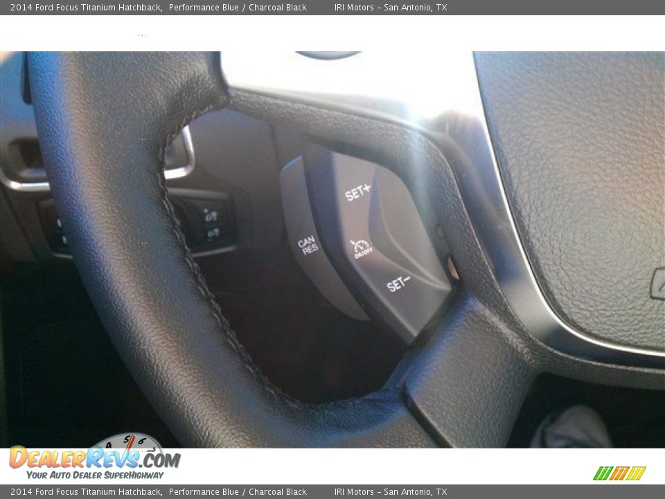 2014 Ford Focus Titanium Hatchback Performance Blue / Charcoal Black Photo #29