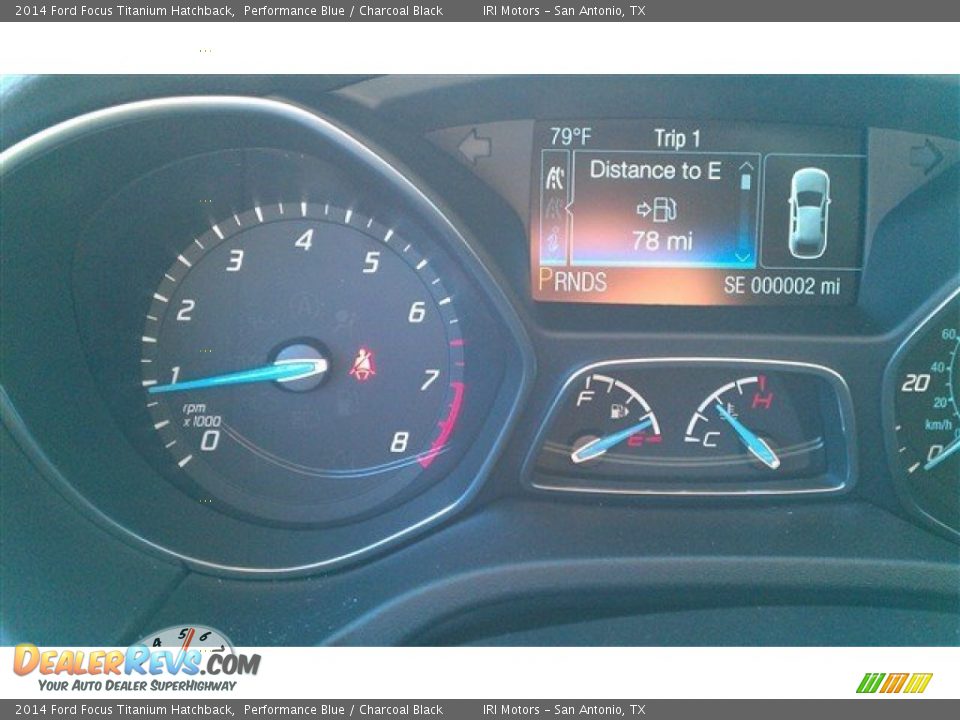 2014 Ford Focus Titanium Hatchback Performance Blue / Charcoal Black Photo #30