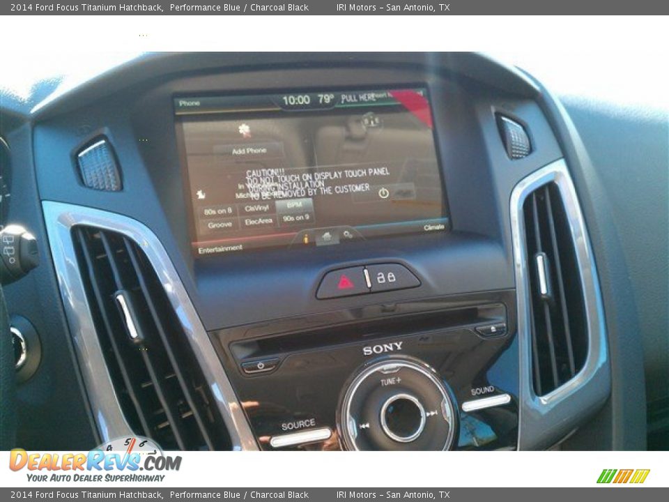 2014 Ford Focus Titanium Hatchback Performance Blue / Charcoal Black Photo #33