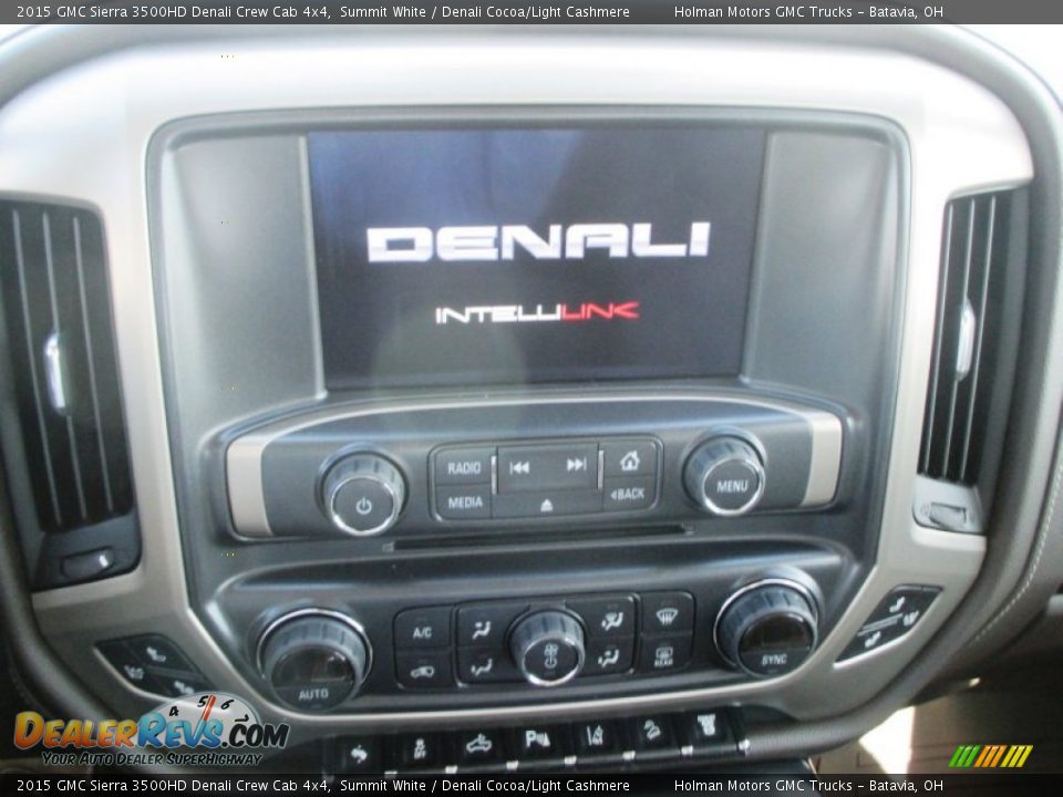 2015 GMC Sierra 3500HD Denali Crew Cab 4x4 Summit White / Denali Cocoa/Light Cashmere Photo #10